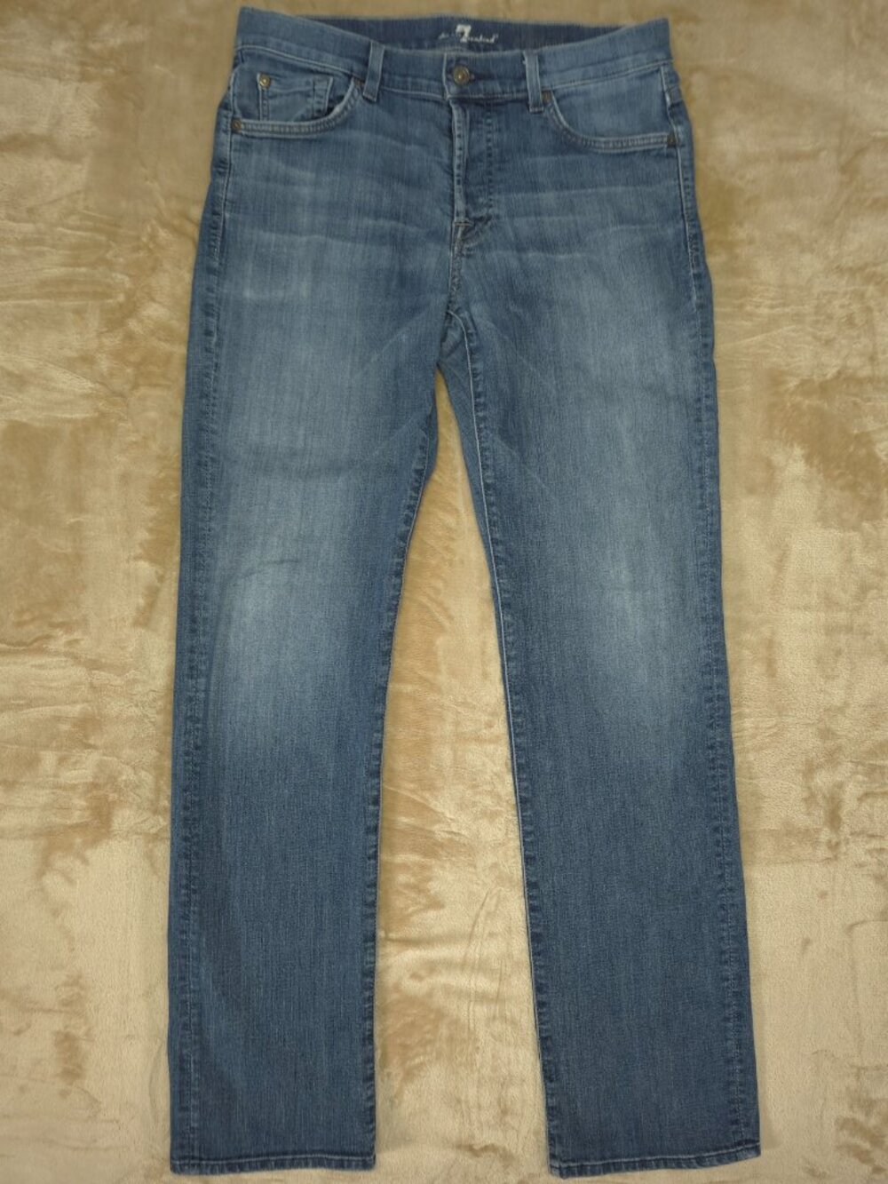 7 For All Mankind Standard Jeans Men 32 Light Wash Stretch Denim